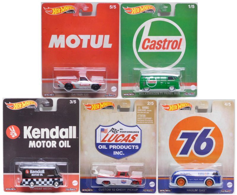 画像: 【US版】2023 POP CULTURE  "VINTAGE OIL"  【5種セット】DATSUN 620/VOLKSWAGEN T1 PANEL BUS/CPMBAT MEDIC/CUSTOM '62 CHEVY PICKUP/HAULIN' GAS(予約不可)