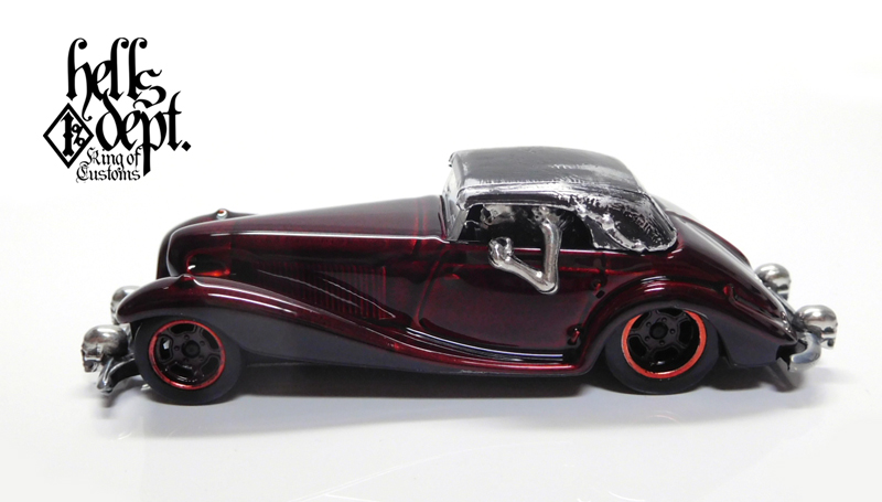 画像: HELLS DEPT 2023 - COVA MANUFACTURING FACTORY 【MERCEDES 540K with SKULL DRIVER (カスタム完成品）】MAROON/RR （送料サービス適用外）