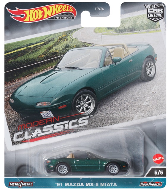 画像: 2023 HW CAR CULTURE "モダン・クラシックス" 【'91 マツダ MX-5 ミアータ】DK.GREEN/RR