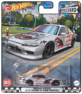 画像: 2023 HW BOULEVARD 【Dアソート　4種セット(ベンツを除いた4種)】日産シルビア (S15 ニスモ R-TUNE PROTO）/'70 ダッジ ヘミ チャレンジャー/ポルシェ 911 ターボ (930)/アウディ S4 クアトロ