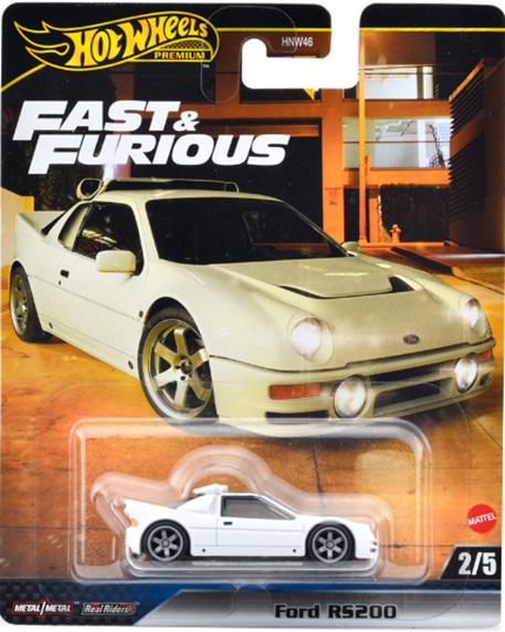 画像: 2024 HW FAST & FURIOUS (ワイルド・スピード) 【フォード RS200】 WHITE/RR