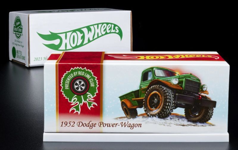 画像1: 2023 RLC EXCLUSIVE "HOLIDAY CAR"【1952 DODGE POWER -WAGON(回転ギミックあり)】SPEC.GREEN/RR（予約不可）