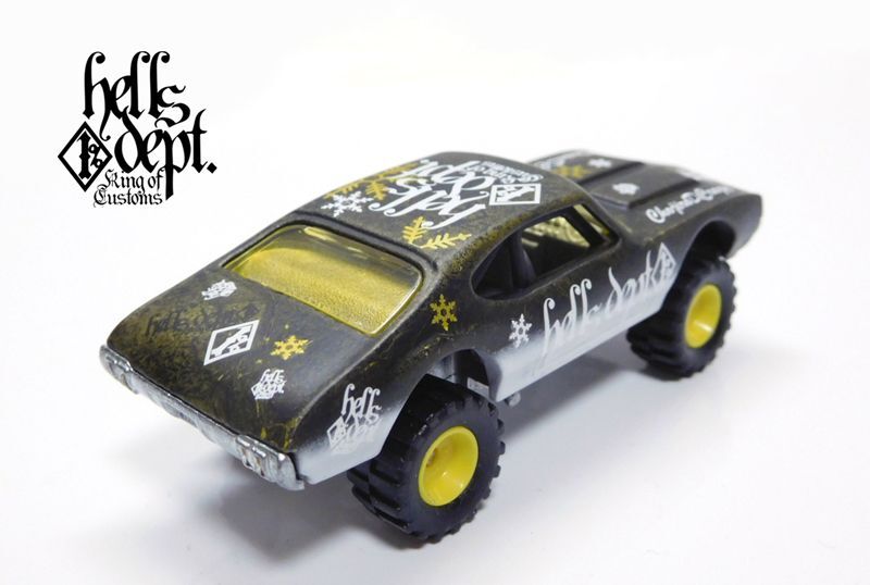 画像: HELLS DEPT 2024 - カツヌマ製作所 【'70 OLDSMOBILE 442 (カスタム完成品）】YELLOW-BLACK/RR （送料サービス適用外）