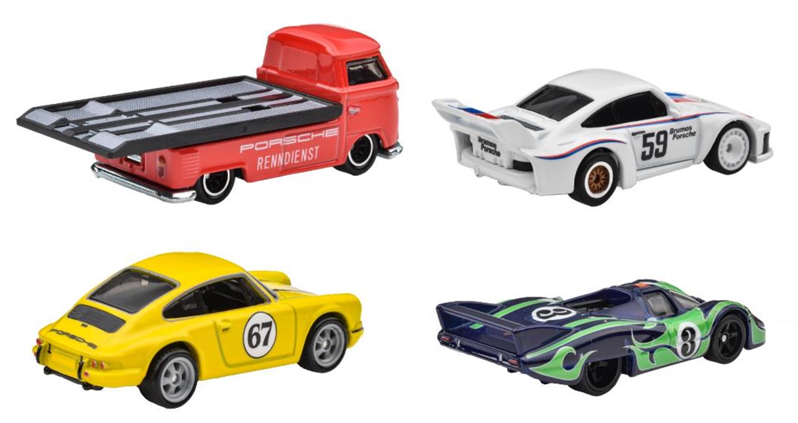 画像: 2024 HW PREMIUM COLLECTOR SET 【ポルシェ レンシュポルト】Volkswagen Transporter T1 Pickup/Porsche 917 LH/1967 Porsche 911 R/Porsche 935 (2024年4月下旬入荷予定）