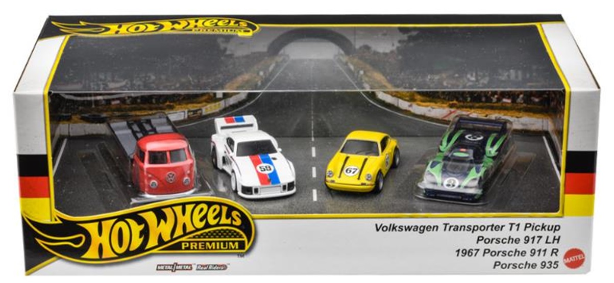 画像: 2024 HW PREMIUM COLLECTOR SET 【ポルシェ レンシュポルト】Volkswagen Transporter T1 Pickup/Porsche 917 LH/1967 Porsche 911 R/Porsche 935 (2024年4月下旬入荷予定）