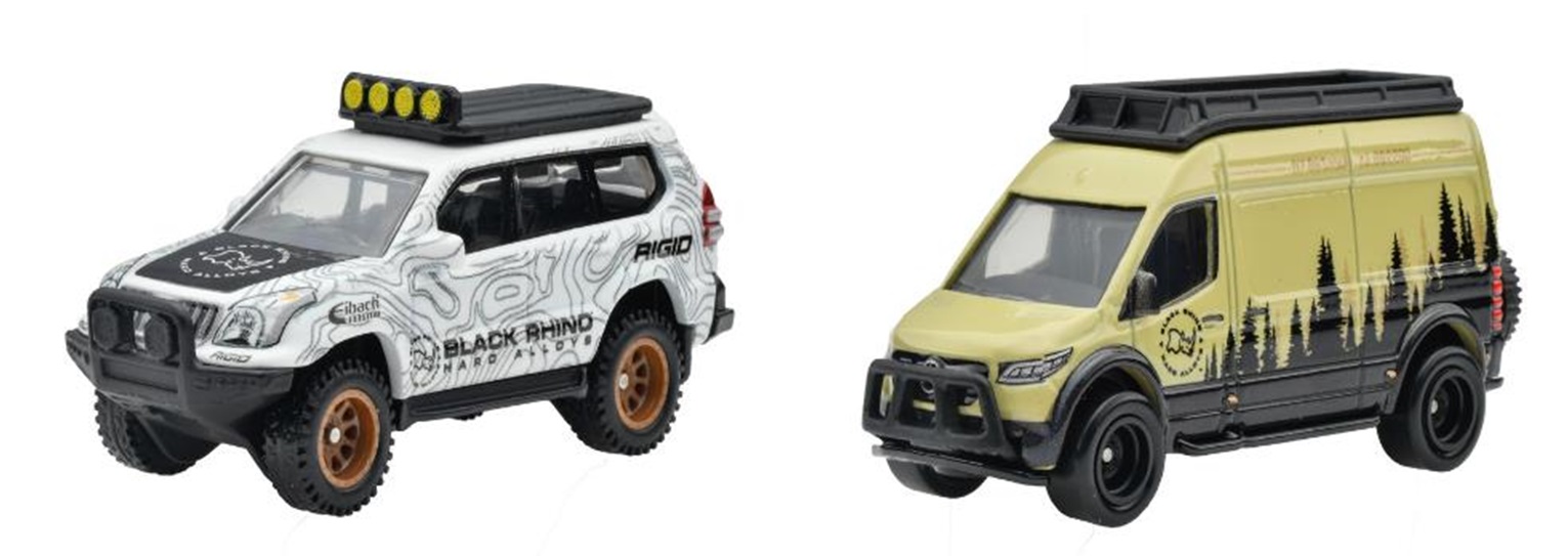 画像: 2024 HW CAR CULTURE "PREMIUM 2PACK" 【  '05 トヨタ ランドクルーザー プラド/メルセデス・ベンツ スプリンター ツアラー】WHITE-SAND/RR