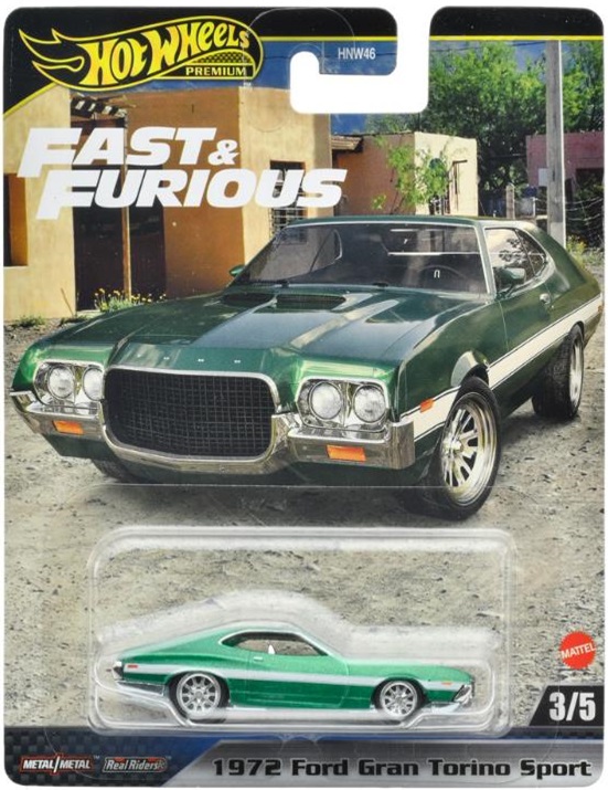 画像1: 2024 HW FAST & FURIOUS (ワイルド・スピード) 【1972 フォード グラン トリノ スポーツ】GREEN/RR