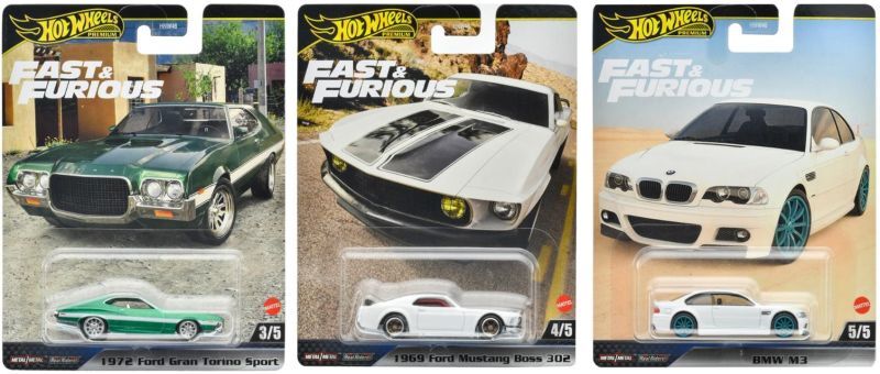 画像: 【仮予約】PRE-ORDER - 2024 HW FAST & FURIOUS (ワイルド・スピード) 【Bアソート5種セット】トヨタ ソアラ/日産シルビア (S15)/1969 フォード マスタング ボス 302/1972 フォード グラン トリノ スポーツ/BMW M3(2024年5月下旬入荷予定）