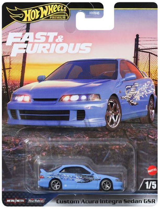 画像1: 2024 HW FAST & FURIOUS (ワイルド・スピード) 【カスタム アキュラ インテグラ セダン GSR】LT.BLUE/RR