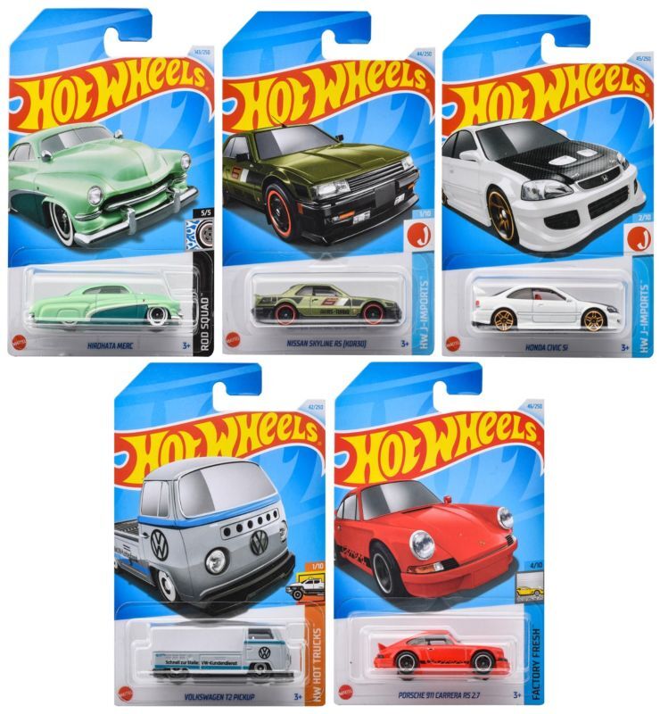 画像: 【仮予約】PRE-ORDER - 【 HOT WHEELS ベーシック 5種セット(国内流通版/裏面日本語)】(2024年7月初旬入荷予定）