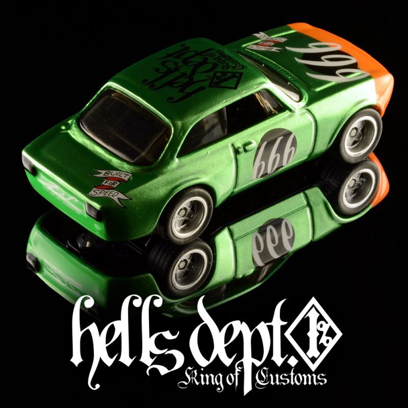 画像: HELLS DEPT 2024 - DOUBLE LOSER[S] 【666Racing ALFAROMEO JULIA GTA (カスタム完成品）】GREEN/RR （送料サービス適用外）