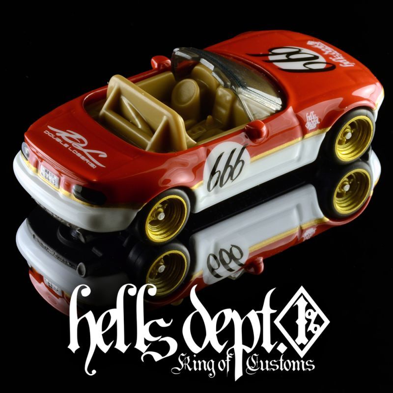 画像: HELLS DEPT 2024 - DOUBLE LOSER[S] 【666Racing MAZDA Roadstar (カスタム完成品）】RED/RR （送料サービス適用外）