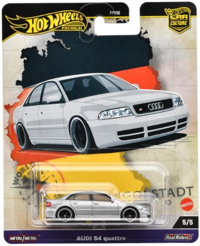 画像: 2024 HW CAR CULTURE "ワールドツアー" 【アウディ S4 クワトロ】SILVER/RR