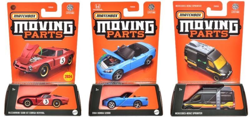 画像: 【仮予約】PRE-ORDER - 【2024 MATCHBOX MOVING PARTS　"N"アソート 8個入り】ビッザリーニ 5300 GT コルサ リバイバル/2004 ホンダ S2000/メルセデス・ベンツ スプリンター/シーグレーブ ファイヤートラック/1964 ビュイック・リビエラ(2024年7月下旬入荷予定）