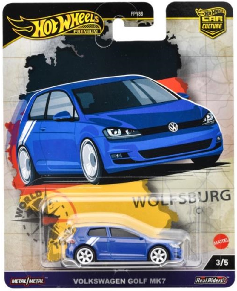 画像: 2024 HW CAR CULTURE "ワールドツアー" 【フォルクスワーゲン ゴルフ Mk7】BLUE/RR