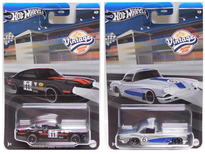 画像: 【US版】2024 HW VINTAGE RACING CLUB S2【5種セット】1969 FORD MUSTANG BOSS 302//TOYOTA 2000GT/CUSTOM DATSUN 240Z/CUSTOM FORD MAVERICK/1962 CORVETTE(予約不可）