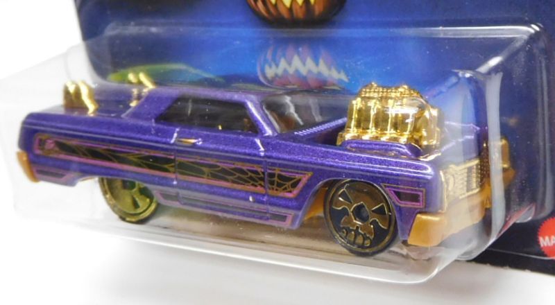 画像: 2024 HW HALLOWEEN 【'64 CHEVY IMPALA】PURPLE/SKULL WHEELS(予約不可）