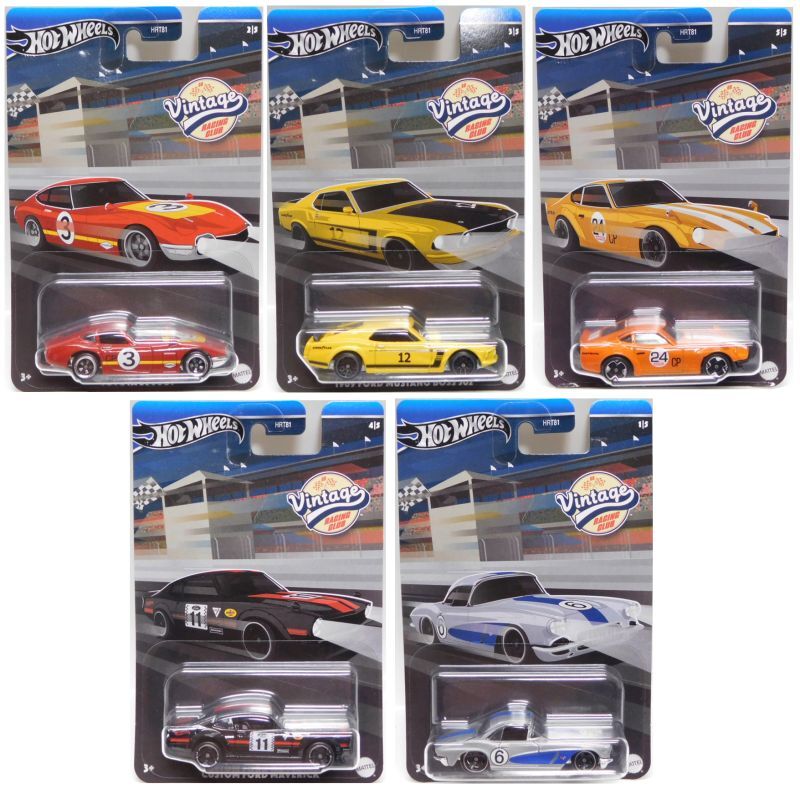 画像: 【US版】2024 HW VINTAGE RACING CLUB S2【5種セット】1969 FORD MUSTANG BOSS 302//TOYOTA 2000GT/CUSTOM DATSUN 240Z/CUSTOM FORD MAVERICK/1962 CORVETTE(予約不可）