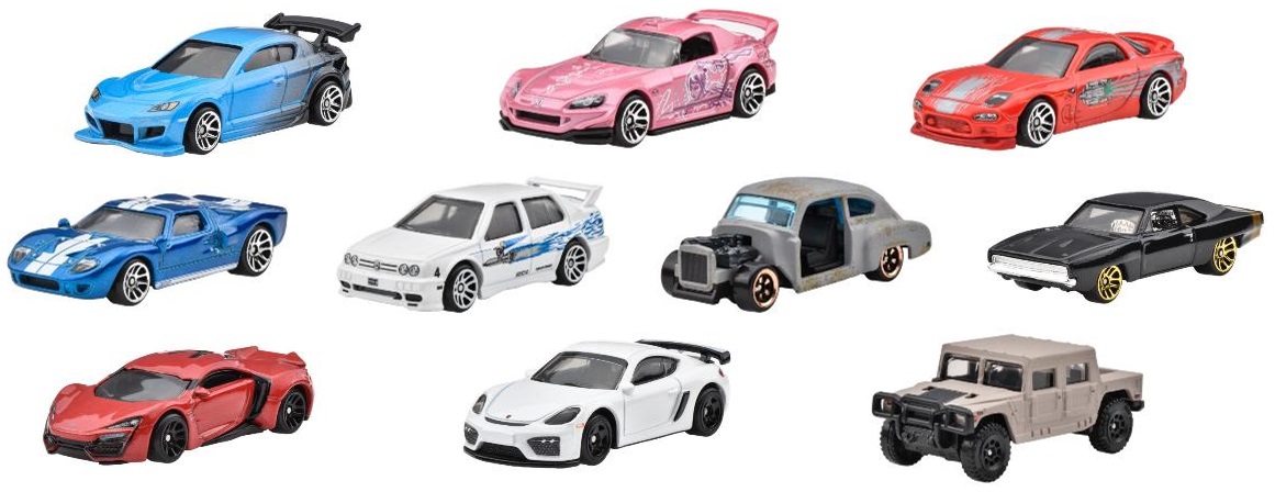 画像: 2024 10PACK 【FAST & FURIOUS (ワイルド・スピード)】 ホンダ S2000/マツダ RX-8/ポルシェ 718 ケイマンGT4/フォード GT-40/フォルクスワーゲン ジェッタ MK3/2002ハマー H1/1995 マツダ RX-7/Wモーターズ ライカン ハイパースポーツ/1950 シェビー フリートライン/1968 ダッジ チャージャー