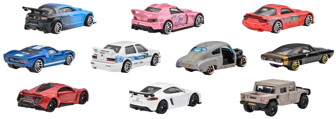 画像: 2024 10PACK 【FAST & FURIOUS (ワイルド・スピード)】 ホンダ S2000/マツダ RX-8/ポルシェ 718 ケイマンGT4/フォード GT-40/フォルクスワーゲン ジェッタ MK3/2002ハマー H1/1995 マツダ RX-7/Wモーターズ ライカン ハイパースポーツ/1950 シェビー フリートライン/1968 ダッジ チャージャー