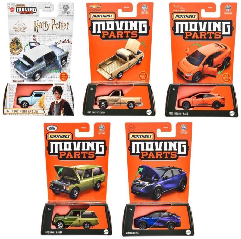 画像: 【仮予約】PRE-ORDER - 【2024 MATCHBOX MOVING PARTS　"P"アソート 8個入り】1962 フォード アングリア/1995 シェビー C1500/2022 ジャガー I-PACE/1975 レンジローバー/日産アリア(2024年9月下旬入荷予定）