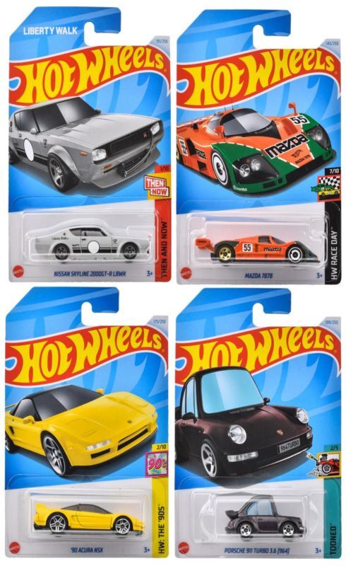 画像: 【仮予約】PRE-ORDER - 【 HOT WHEELS ベーシック 4種セット(国内流通版/裏面日本語)】(2024年10月初旬入荷予定）