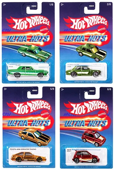 画像: 【香港流通版】2024 TARGET EXCLUSIVE "ULTRA HOTS" 【MIX-2 - 12個入り】'71 DATSUN 510/NISSAN SKYLINE H/T 2000GT-X/TOYOTA AE 86 SPRINTER TRUENO/'85 HONDA CIVIC TURBO II/他4種(予約不可）