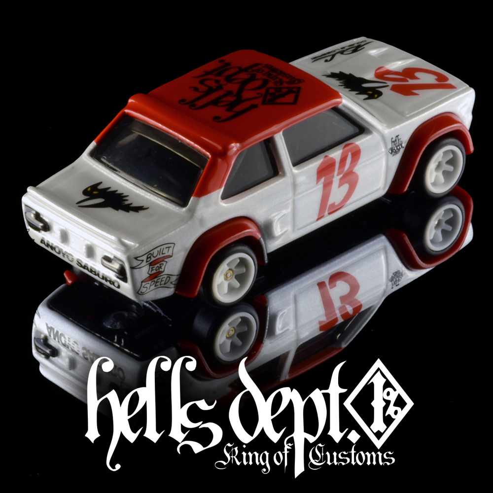 画像: HELLS DEPT 2024 - DOUBLE LOSER[S] 【"Build For Speed" ABARTH 131 (カスタム完成品）】WHITE-RED/RR （送料サービス適用外）