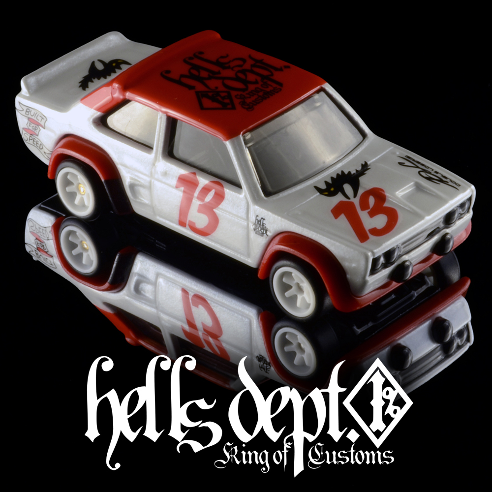 画像: HELLS DEPT 2024 - DOUBLE LOSER[S] 【"Build For Speed" ABARTH 131 (カスタム完成品）】WHITE-RED/RR （送料サービス適用外）