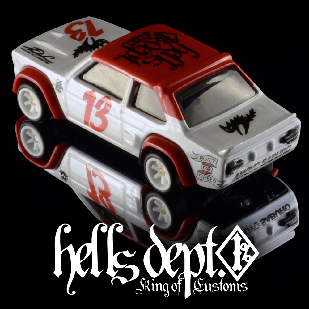 画像: HELLS DEPT 2024 - DOUBLE LOSER[S] 【"Build For Speed" ABARTH 131 (カスタム完成品）】WHITE-RED/RR （送料サービス適用外）