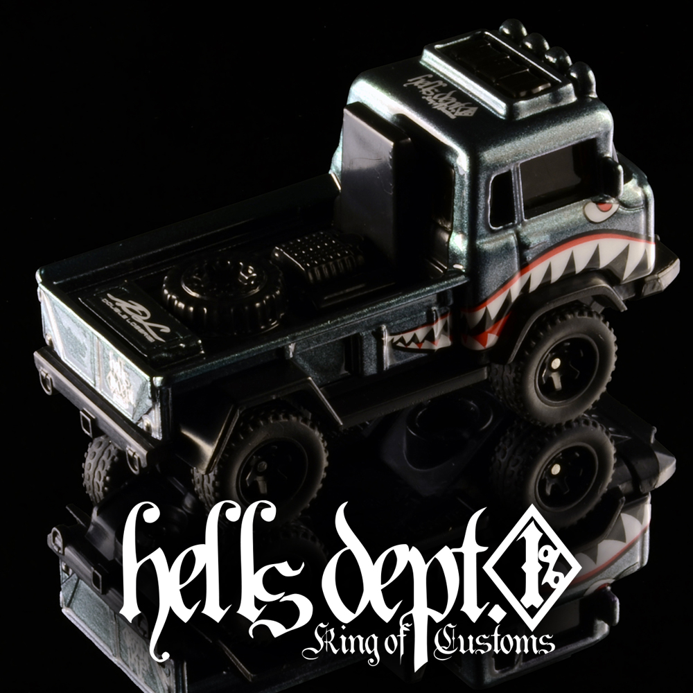 画像: HELLS DEPT 2024 - DOUBLE LOSER[S] 【"SHARKMOUTH" JEEP-FC (カスタム完成品）】GRAYGREEN/RR （送料サービス適用外）