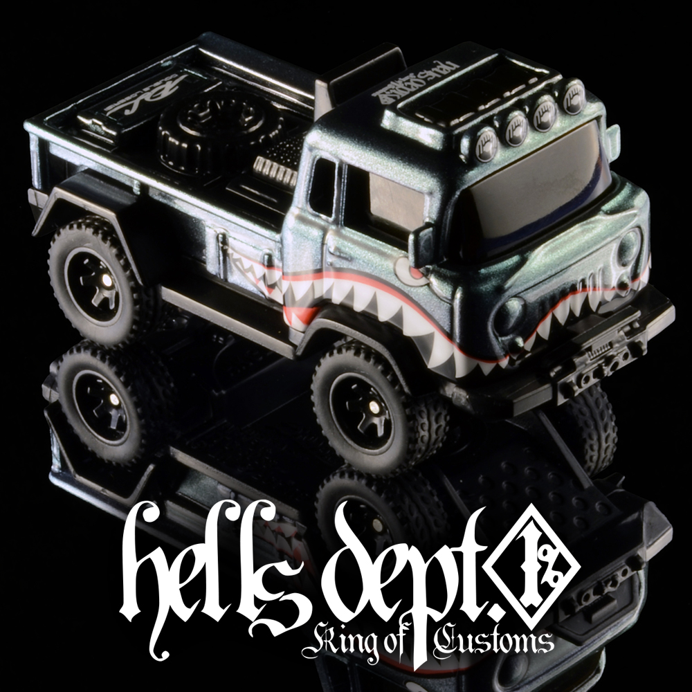 画像: HELLS DEPT 2024 - DOUBLE LOSER[S] 【"SHARKMOUTH" JEEP-FC (カスタム完成品）】GRAYGREEN/RR （送料サービス適用外）