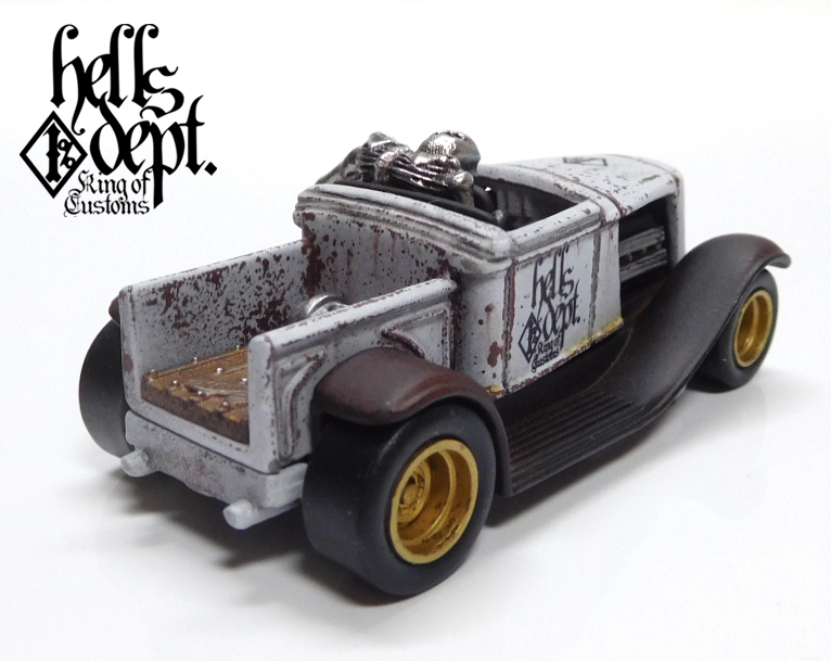 画像: HELLS DEPT 2024 - カツヌマ製作所 【HOOLIGAN with SKULL DRIVER (カスタム完成品）】RUST WHITE/RR （送料サービス適用外）