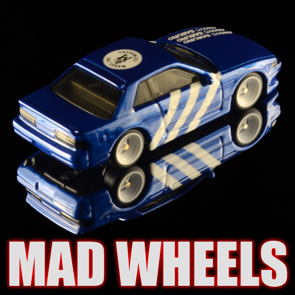 画像: MAD WHEELS (マッドホイール） 【”THREE STRIPES” NISSAN SILVIA (カスタム完成品）】BLUE/RR (送料サービス適用外) 