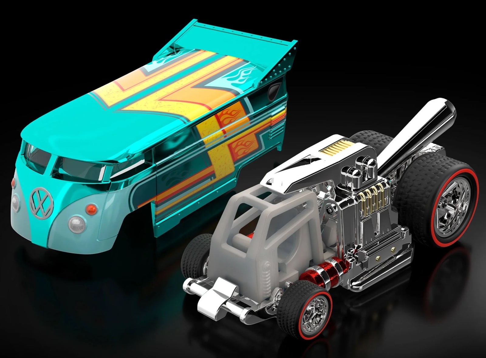 画像: 【来年11月頃入荷予定】【仮予約】PRE-ORDER - 2024 RLC sELECTIONs 【VOLKSWAGEN DRAG BUS】  SPEC.TEAL/RR (来年2025年11月頃入荷予定）