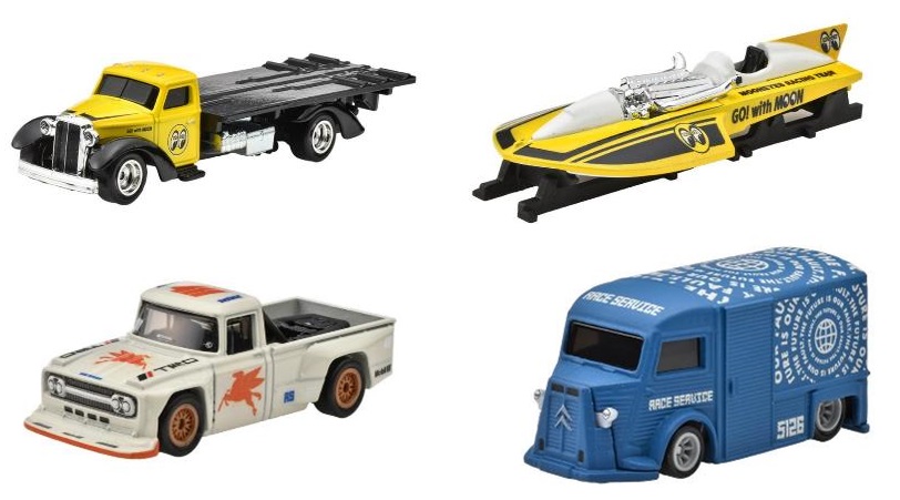 画像: 【仮予約】PRE-ORDER - 2024 HW PREMIUM COLLECTOR SET 【モーターヘッド マッドネス】Toyota Stout Drift Truck(MOONEYES)/Classic Hydroplane(MOONEYES)/Speed Waze/Citroen H Van (2024年11月上旬入荷予定）(ショートした場合は先着順となります）