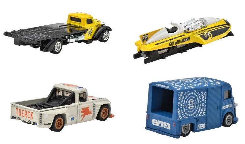 画像: 【仮予約】PRE-ORDER - 2024 HW PREMIUM COLLECTOR SET 【モーターヘッド マッドネス】Toyota Stout Drift Truck(MOONEYES)/Classic Hydroplane(MOONEYES)/Speed Waze/Citroen H Van (2024年11月上旬入荷予定）(ショートした場合は先着順となります）