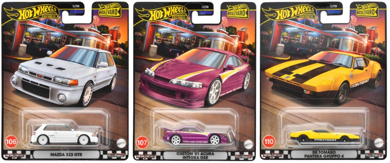 画像: 【仮予約】PRE-ORDER - 2024 HW BOULEVARD 【Dアソート 5種セット】マツダ 323 GTR/カスタム '01 アキュラ インテグラ GSR/デ・トマソ パンテーラ グルッポ4/フォード トランジット スーパーバン/メイヤーズ・マンクス(2024年11月上旬入荷予定）(ショートした場合は先着順となります）