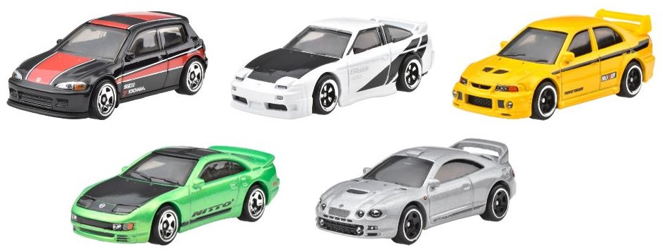 画像: 【仮予約】PRE-ORDER - 2024 HW オートモーティブ【90's ストリート・シーン 5種セット】'92 ホンダ シビック EG/'96 日産 180SX タイプX/三菱 ランサーエボリューション VI/日産 300ZX ツインターボー/95 トヨタ セリカ GT-FOUR(2024年11月下旬入荷予定)(ショートした場合は先着順となります）