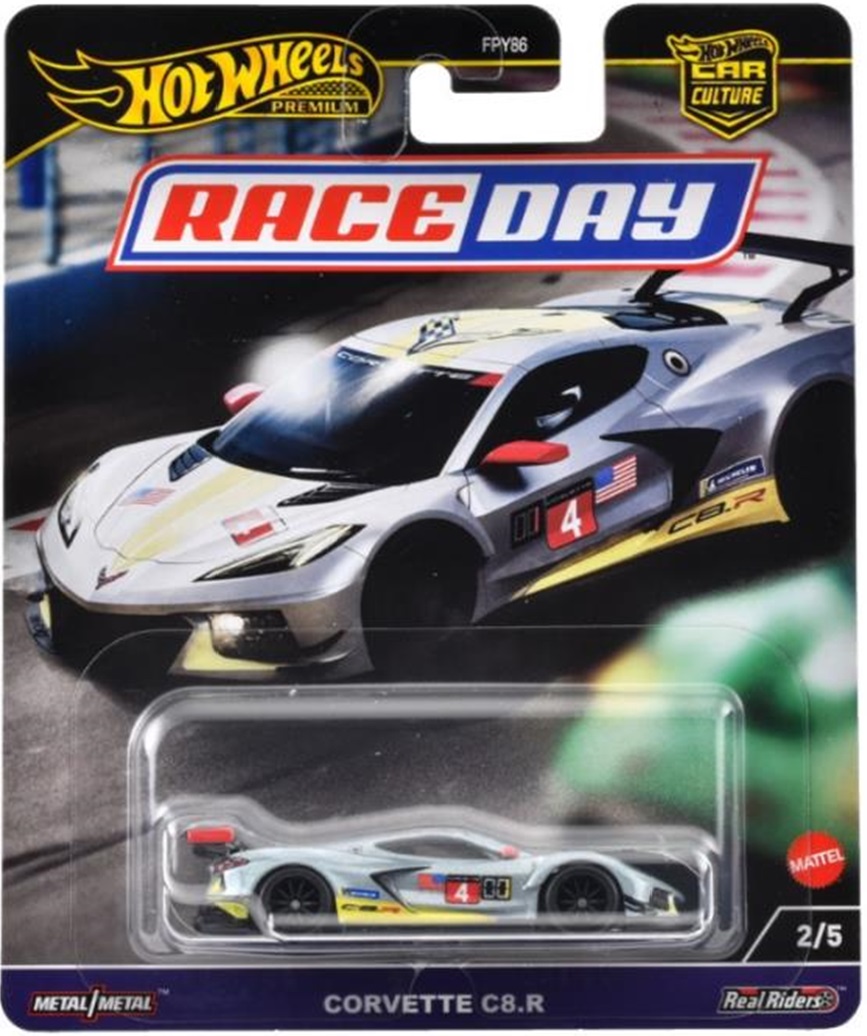 画像: 【仮予約】PRE-ORDER - 2024 HW CAR CULTURE "RACE DAY" 【コルベット C8.R】LT.GRAY/RR (2024年11月末頃入荷予定)