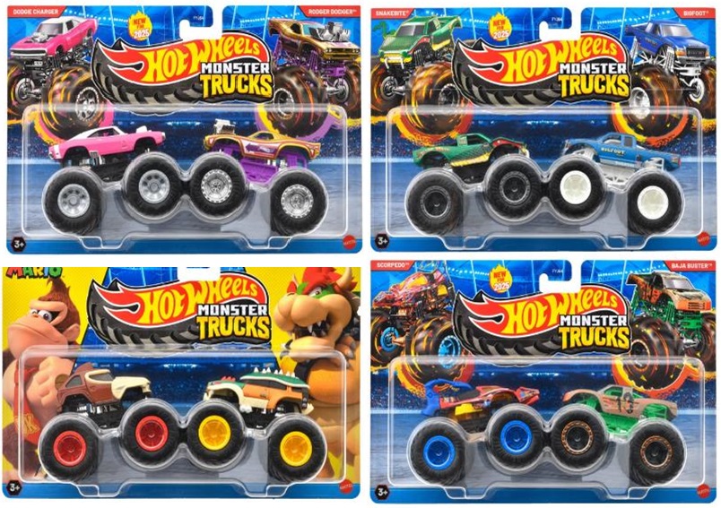 画像: 【仮予約】PRE-ORDER - 2025 HW MONSTER TRUCKS! 【2パック - Rアソート4種セット】(2024年12月中旬入荷予定）