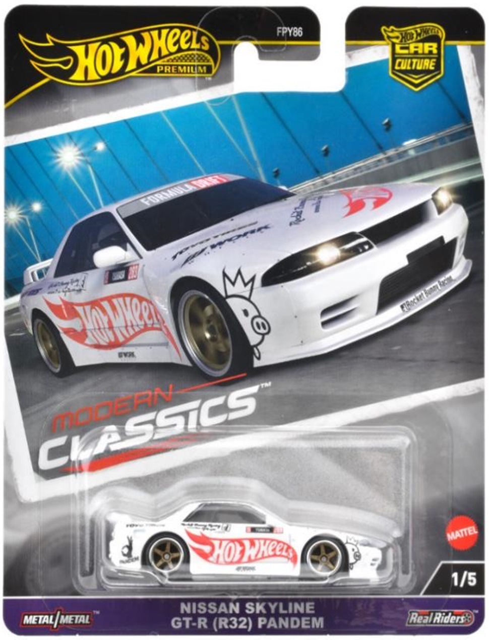 画像: 【仮予約】PRE-ORDER - 2024 HW CAR CULTURE "モダン・クラシックス" 【日産 スカイライン GT-R (R32) パンデム】WHITE/RR (2024年12月下旬入荷予定)