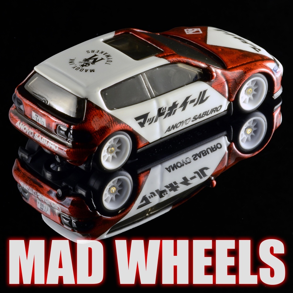 画像: MAD WHEELS (マッドホイール） 【Oroblram HONDA CIVIC (カスタム完成品）】WHITE-RED/RR (送料サービス適用外) 