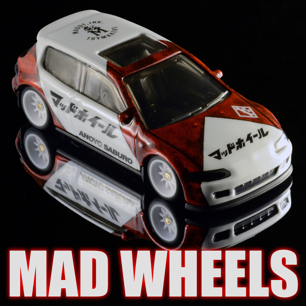 画像: MAD WHEELS (マッドホイール） 【Oroblram HONDA CIVIC (カスタム完成品）】WHITE-RED/RR (送料サービス適用外) 