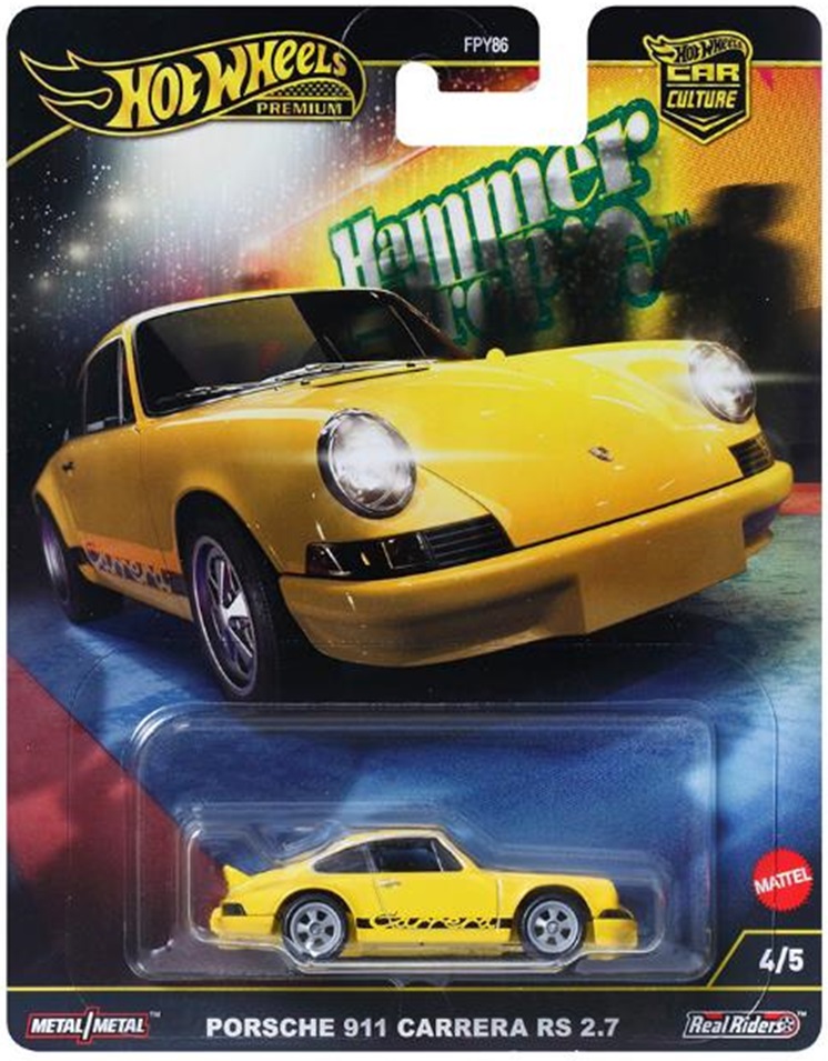 画像: 【仮予約】PRE-ORDER - 2025 HW CAR CULTURE "ハンマードロップ" 【ポルシェ911 カレラ RS2.7】YELLOW/RR (2025年2月上旬入荷予定）