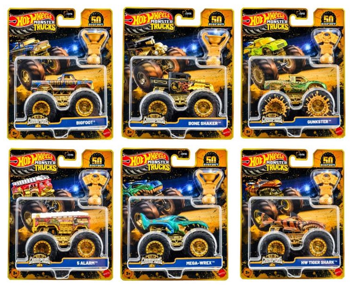 画像: 【仮予約】PRE-ORDER - 2025 HW MONSTER TRUCKS! 【トロフィーチャンピオン アソート (6個入り）】(2025年2月上旬入荷予定）