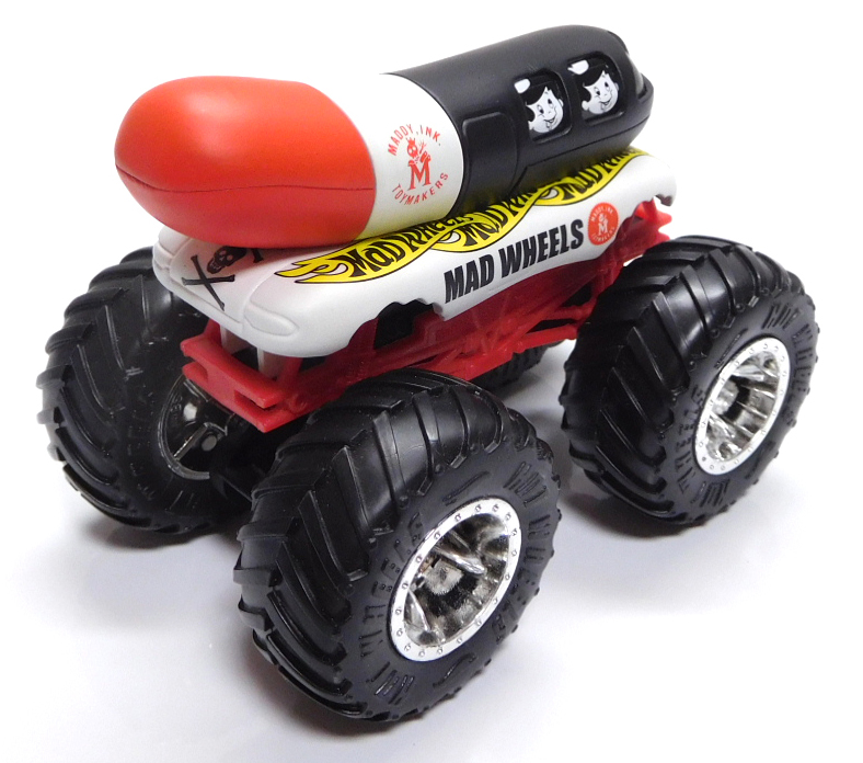 画像: MAD WHEELS (マッドホイール） 【MONSTER TRUCK OSCAR MAYER (カスタム完成品）】BLACK-RED (送料サービス適用外) 