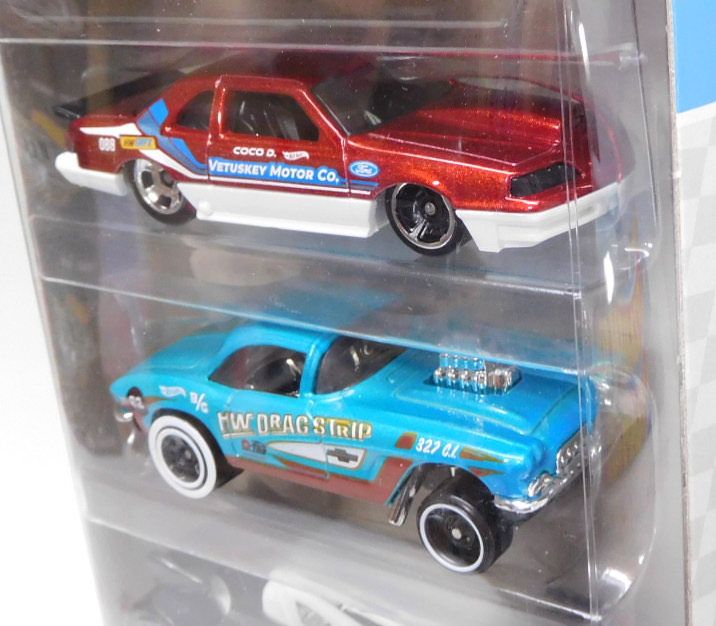 画像: 【US版】2024 5PACK 【HW DRAG STRIP】1988 Ford T-Bird/1962 Corvette Gasser/Hot Wired/Nitro Doorslammer/Mustang Funny Car(MOONEYES)（予約不可）