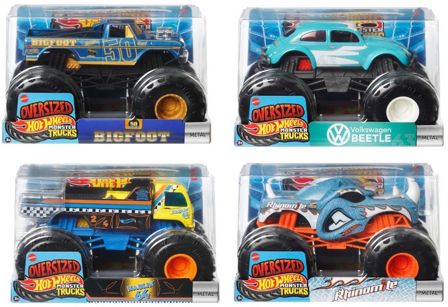 画像: 【仮予約】PRE-ORDER - 2025 HW MONSTER TRUCKS! 【1/24 ビッグサイズ　Eアソート4種セット】 (2025年3月下旬入荷予定）