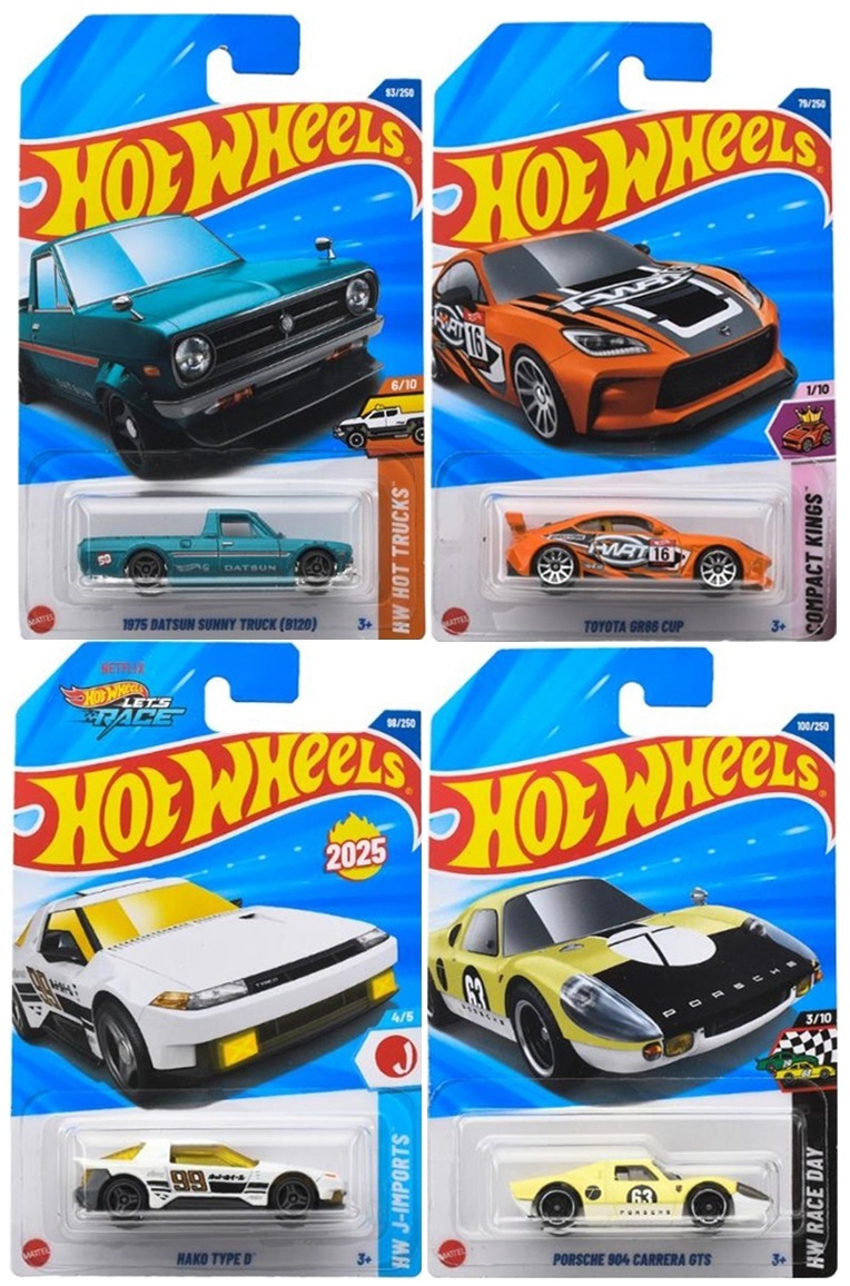 画像: 【仮予約】PRE-ORDER - 【 HOT WHEELS ベーシック 4種セット(国内流通版/裏面日本語)】(2025年4月初旬入荷予定）